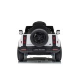 JOKO Elektrické autíčko Land Rover Defender 4x4, penové kolesá, kožené sedadlo, biele
