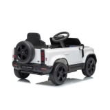 JOKO Elektrické autíčko Land Rover Defender 4x4, penové kolesá, kožené sedadlo, biele