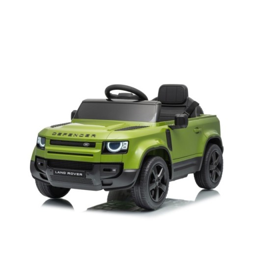 JOKO Elektrické autíčko Land Rover Defender 4x4, penové kolesá, kožené sedadlo, zelené