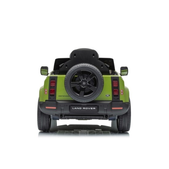JOKO Elektrické autíčko Land Rover Defender 4x4, penové kolesá, kožené sedadlo, zelené