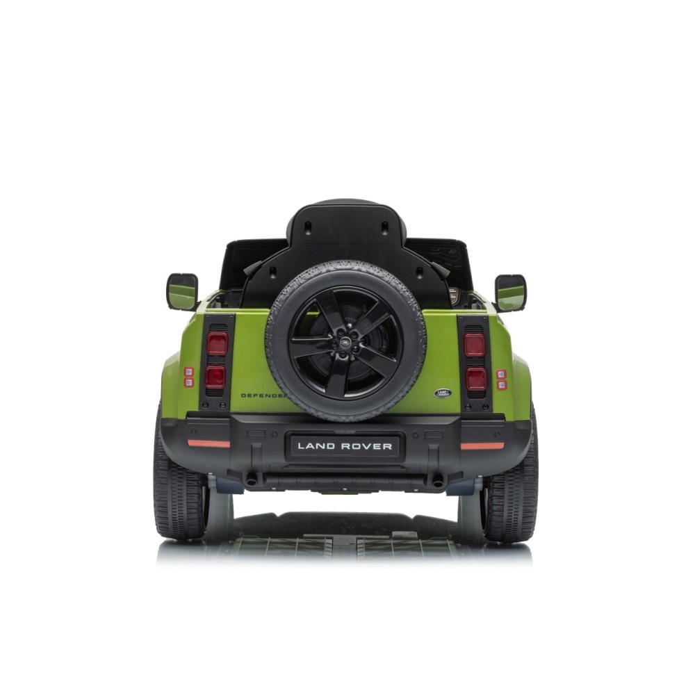 JOKO Elektrické autíčko Land Rover Defender 4x4, penové kolesá, kožené sedadlo, zelené
