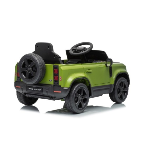 JOKO Elektrické autíčko Land Rover Defender 4x4, penové kolesá, kožené sedadlo, zelené
