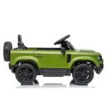 JOKO Elektrické autíčko Land Rover Defender 4x4, penové kolesá, kožené sedadlo, zelené