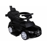JOKO Detské odrážadlo Mercedes s vodiacou tyčou, svetlom a zvukom, čierne