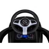 JOKO Detské odrážadlo Mercedes s vodiacou tyčou, svetlom a zvukom, čierne