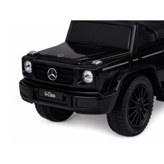 JOKO Detské Odrážadlo Mercedes G-Class s vodiacou tyčou a zvukom, čierne