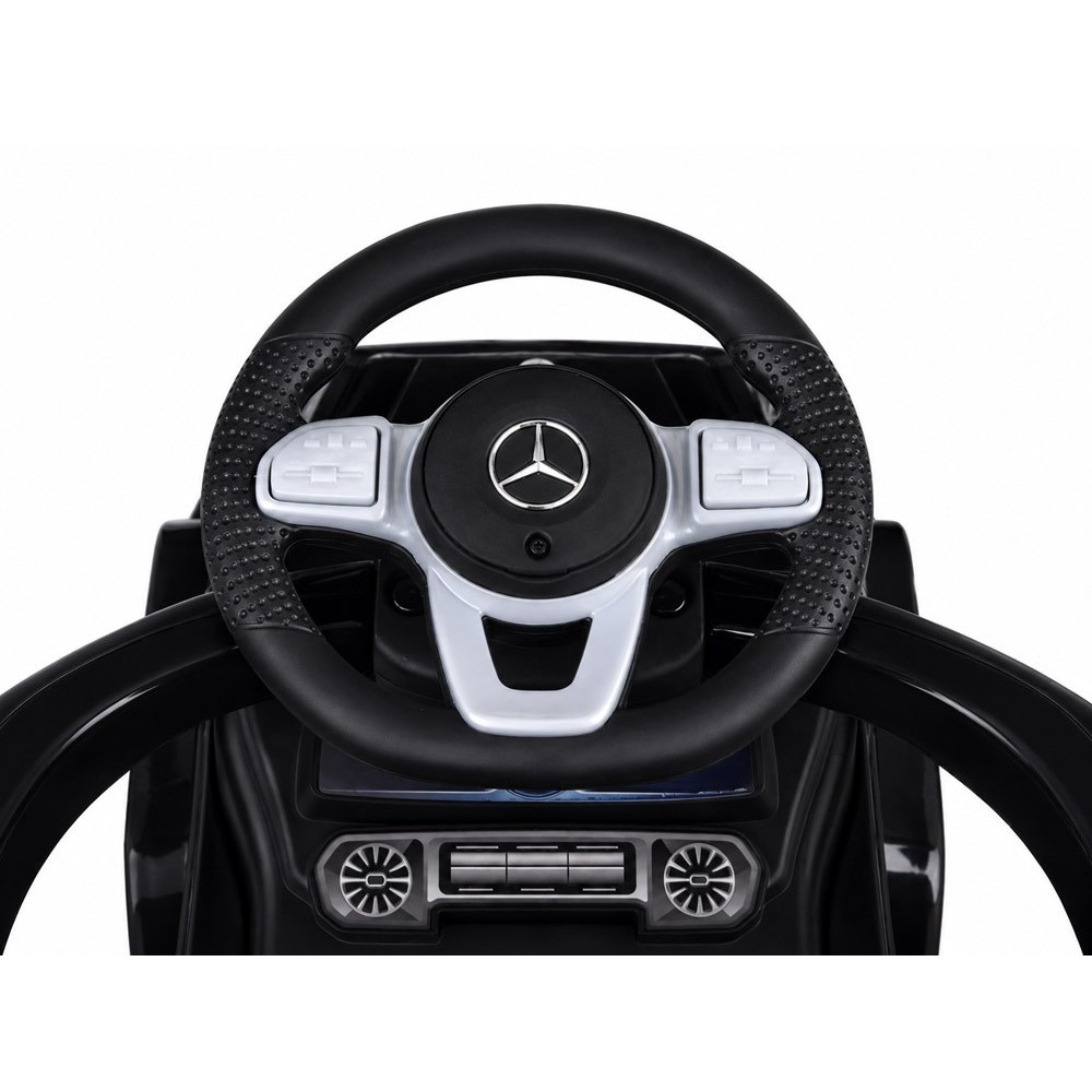 JOKO Detské Odrážadlo Mercedes G-Class s vodiacou tyčou a zvukom, čierne