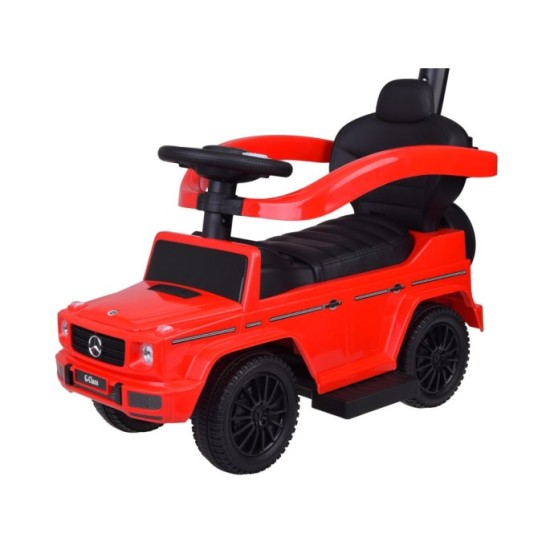 JOKO Detské Odrážadlo Mercedes G-Class s vodiacou tyčou a zvukom, červené