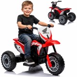 JOKO Elektrická Motorka Honda so zvukom, Trojkolka na batérie, červená