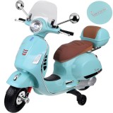 JOKO Elektrická motorka Skúter Vespa GTS, kožené sedadlo, zelená