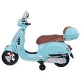 JOKO Elektrická motorka Skúter Vespa GTS, kožené sedadlo, zelená