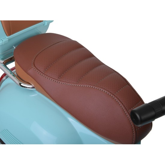 JOKO Elektrická motorka Skúter Vespa GTS, kožené sedadlo, zelená