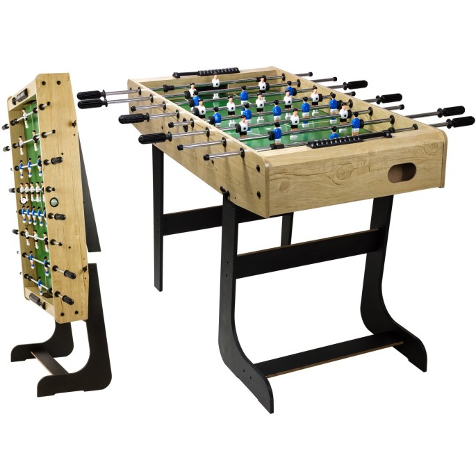 MKSTOR Stolný fubal BELFAST 121 cm x 101  x 79 cm, skladací, hnedý