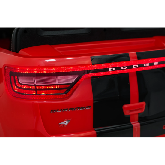 JOKO Elektrické autíčko Dodge Durango, penové kolesá, kožené sedadlo, červené
