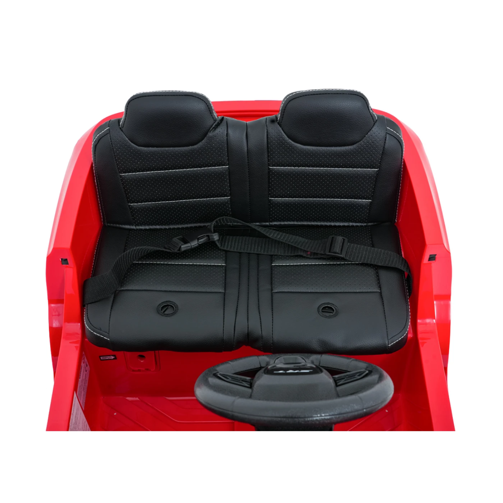 JOKO Elektrické autíčko Dodge Durango, penové kolesá, kožené sedadlo, červené