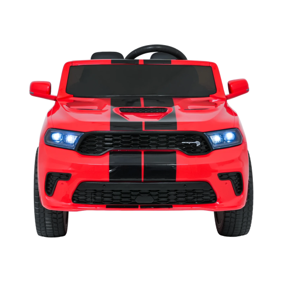 JOKO Elektrické autíčko Dodge Durango, penové kolesá, kožené sedadlo, červené