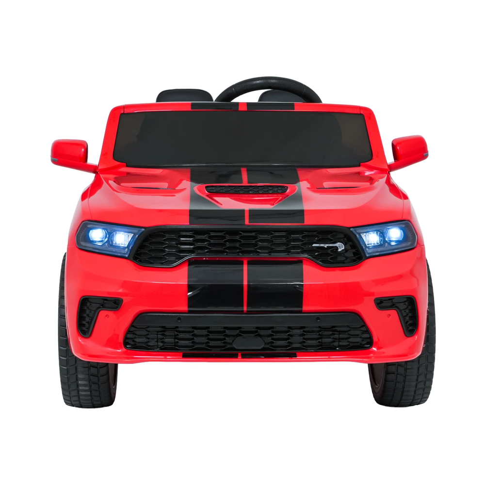 JOKO Elektrické autíčko Dodge Durango, penové kolesá, kožené sedadlo, červené
