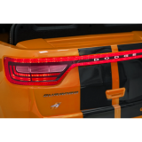 JOKO Elektrické autíčko Dodge Durango, penové kolesá, kožené sedadlo, oranžové