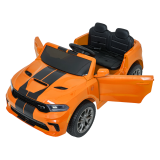 JOKO Elektrické autíčko Dodge Durango, penové kolesá, kožené sedadlo, oranžové