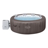 BESTWAY 6001S Vírivka Lay-Z-Spa Dominica SMART HydroJet Jacuzzi s WIFI aplikáciou, priemer 196cm + 4 Vankúše
