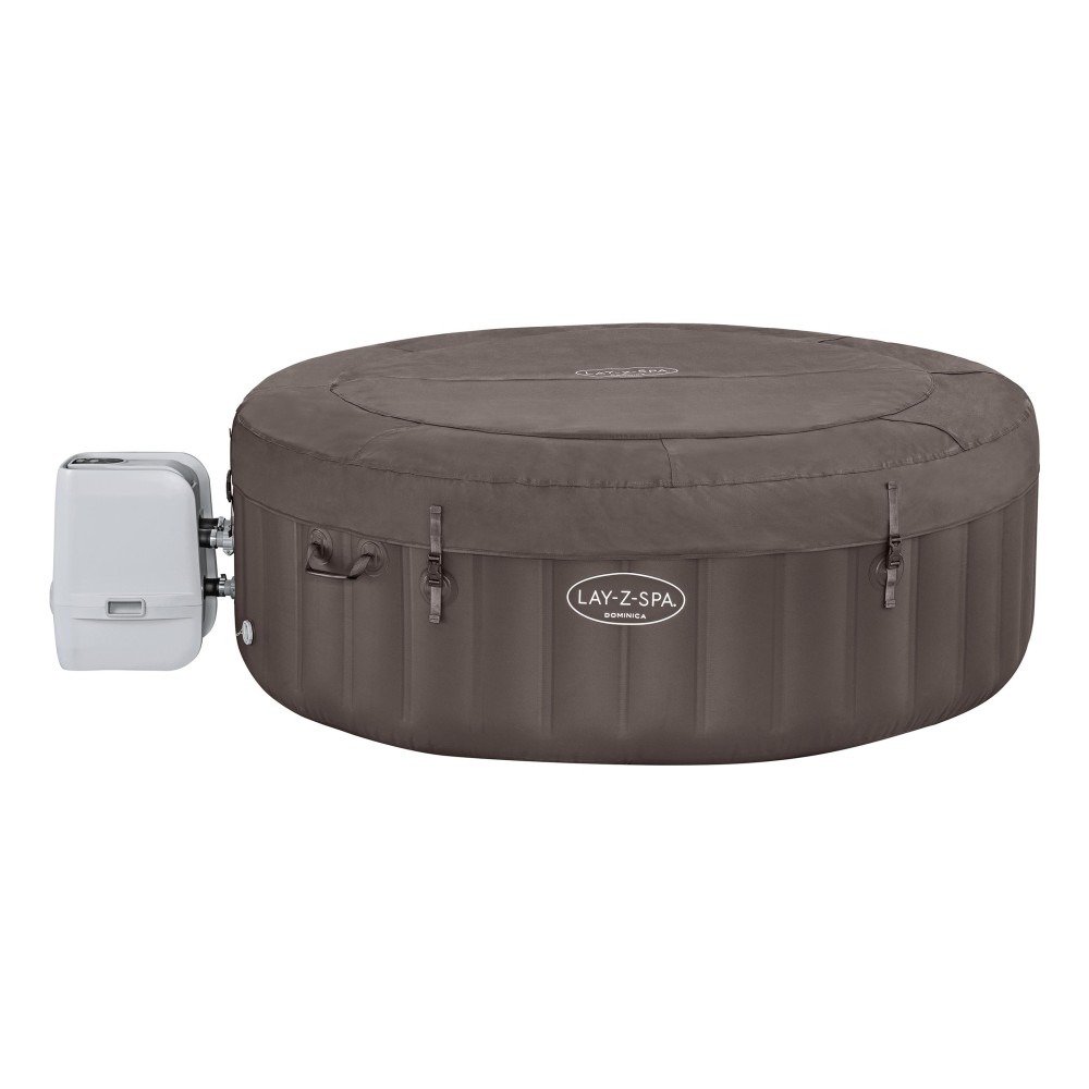 BESTWAY 6001S Vírivka Lay-Z-Spa Dominica SMART HydroJet Jacuzzi s WIFI aplikáciou, priemer 196cm + 4 Vankúše