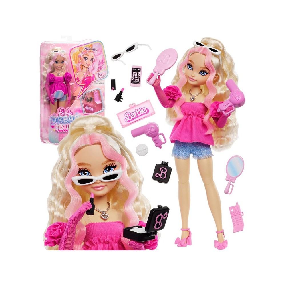 Mattel Bábika Barbie Dream Besties Malibu Doll, MÓDNA INFLUENCERKA