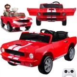 JOKO Elektrické autíčko Shelby GT 350 Klasik pre 2 deti, 2x200W 24V, dvojmiestne kožené sedadlo, nosnsosť 50kg, penové kolesá, č