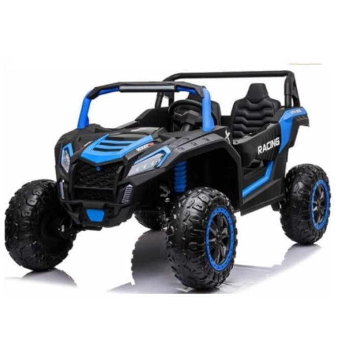 JOKO Elektrické autíčko Buggy 4x4 ATV Racing 200W 24V, nosnosť 60kg, Dvojmiestne, penové kolesá, modré