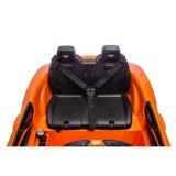 JOKO Elektrické autíčko Bentley Batur Convertible, penové kolesá, kožené sedadlo, oranžové