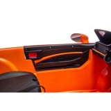 JOKO Elektrické autíčko Bentley Batur Convertible, penové kolesá, kožené sedadlo, oranžové