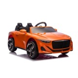 JOKO Elektrické autíčko Bentley Batur Convertible, penové kolesá, kožené sedadlo, oranžové