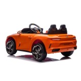 JOKO Elektrické autíčko Bentley Batur Convertible, penové kolesá, kožené sedadlo, oranžové