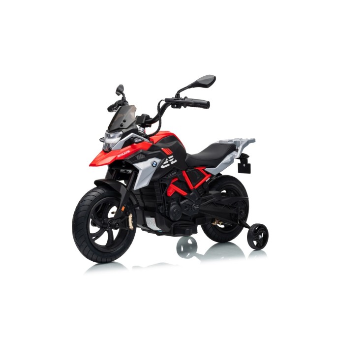 JOKO Elektrická Motorka BMW G310GS, penové kolesá, kožené sedadlo, červená