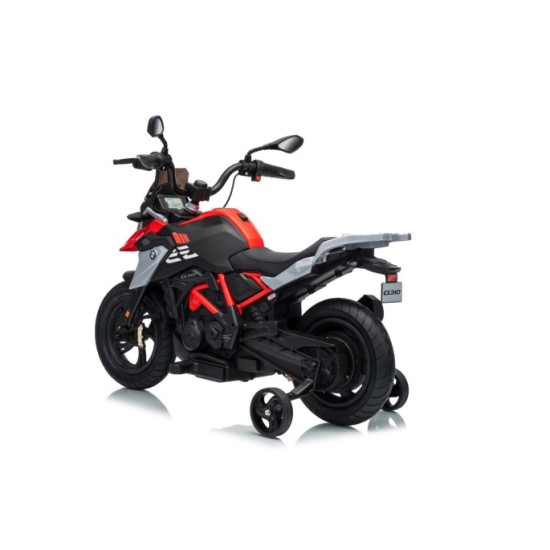 JOKO Elektrická Motorka BMW G310GS, penové kolesá, kožené sedadlo, červená