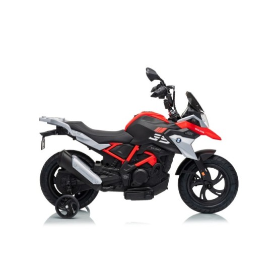 JOKO Elektrická Motorka BMW G310GS, penové kolesá, kožené sedadlo, červená