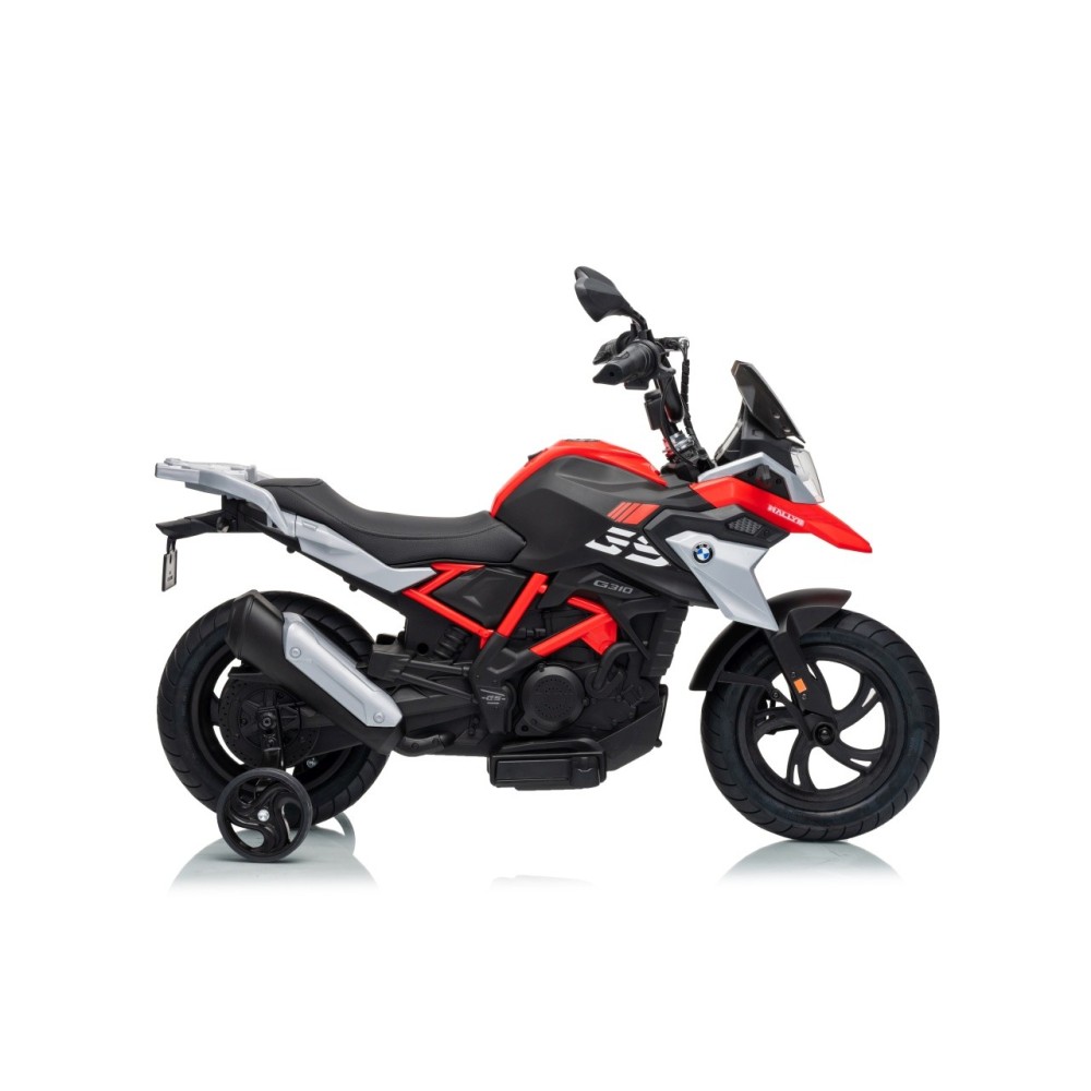 JOKO Elektrická Motorka BMW G310GS, penové kolesá, kožené sedadlo, červená