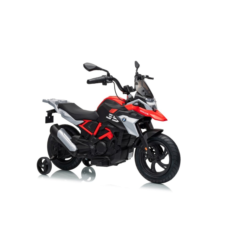 JOKO Elektrická Motorka BMW G310GS, penové kolesá, kožené sedadlo, červená