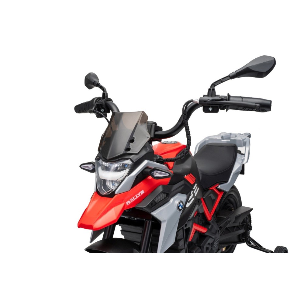 JOKO Elektrická Motorka BMW G310GS, penové kolesá, kožené sedadlo, červená