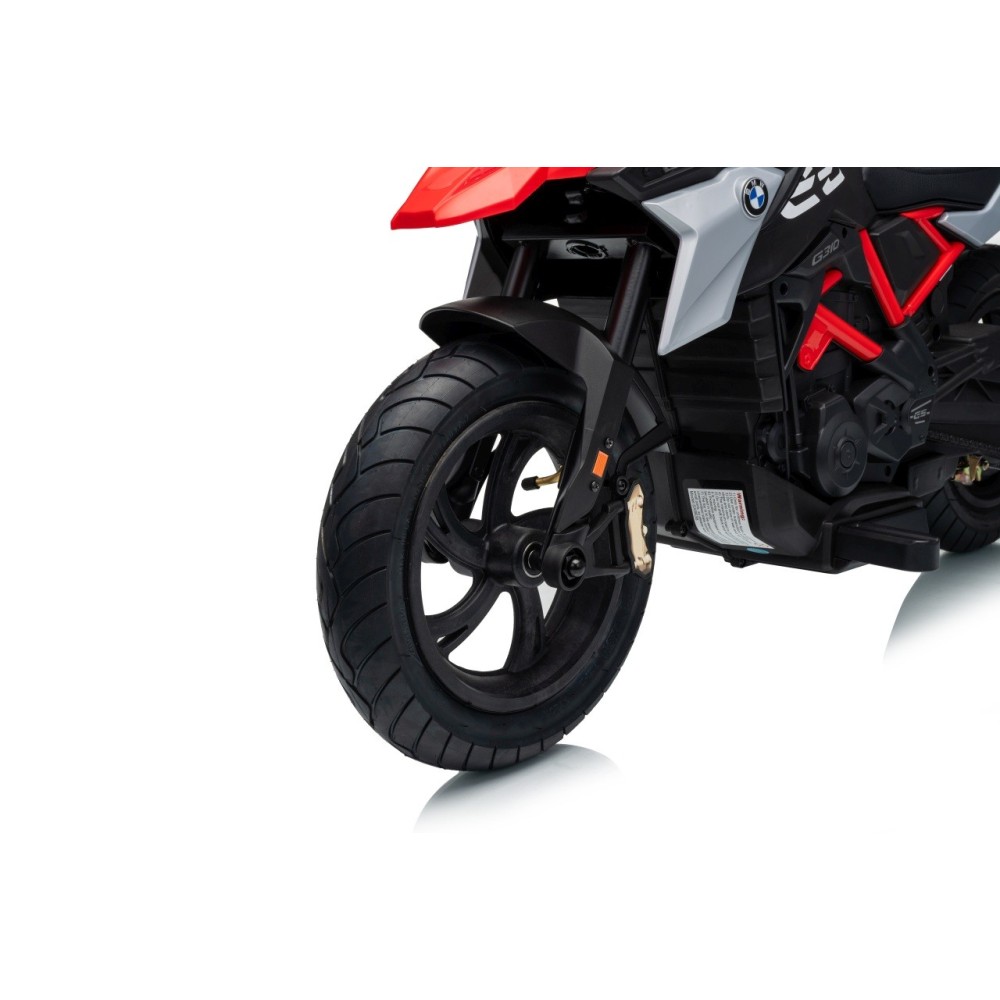JOKO Elektrická Motorka BMW G310GS, penové kolesá, kožené sedadlo, červená