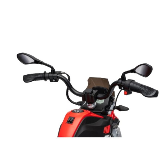 JOKO Elektrická Motorka BMW G310GS, penové kolesá, kožené sedadlo, červená