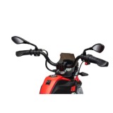 JOKO Elektrická Motorka BMW G310GS, penové kolesá, kožené sedadlo, červená