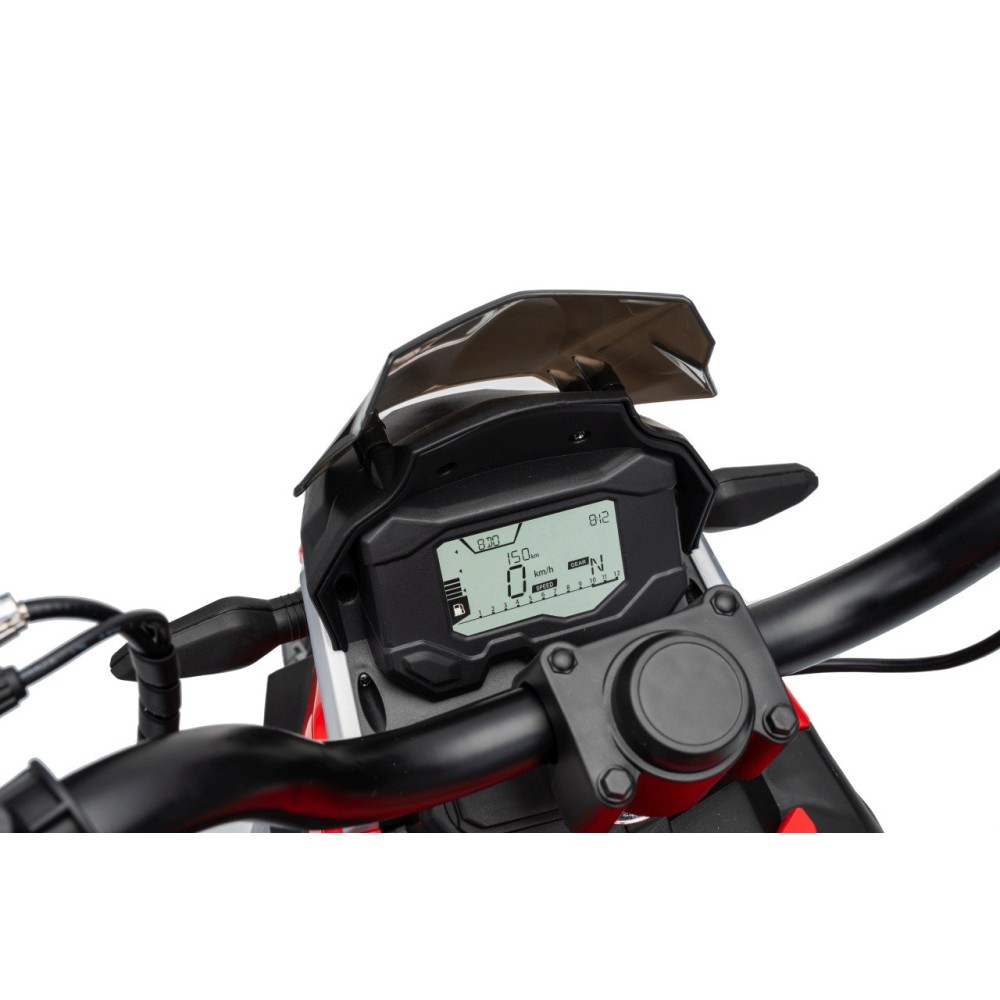 JOKO Elektrická Motorka BMW G310GS, penové kolesá, kožené sedadlo, červená