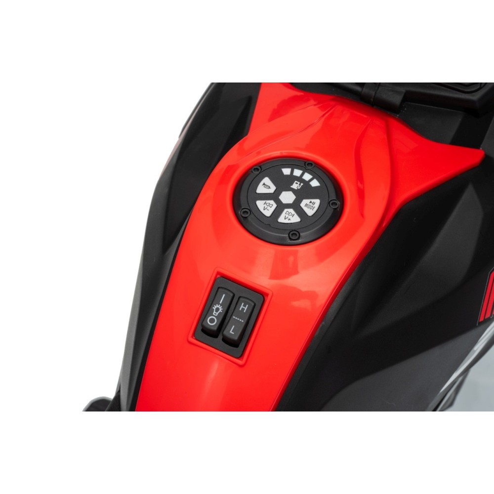 JOKO Elektrická Motorka BMW G310GS, penové kolesá, kožené sedadlo, červená