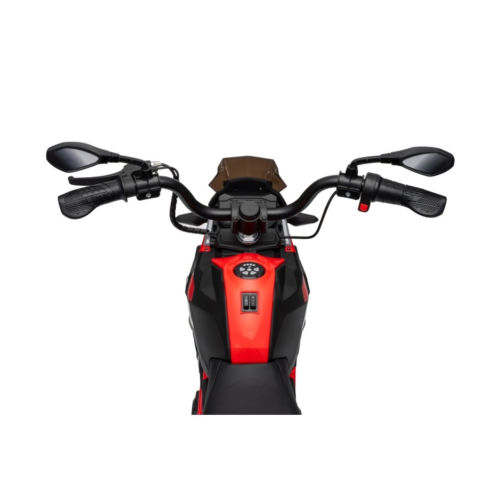JOKO Elektrická Motorka BMW G310GS, penové kolesá, kožené sedadlo, červená