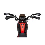 JOKO Elektrická Motorka BMW G310GS, penové kolesá, kožené sedadlo, červená