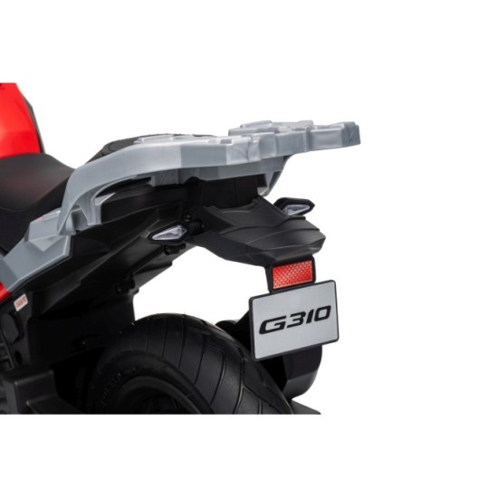 JOKO Elektrická Motorka BMW G310GS, penové kolesá, kožené sedadlo, červená