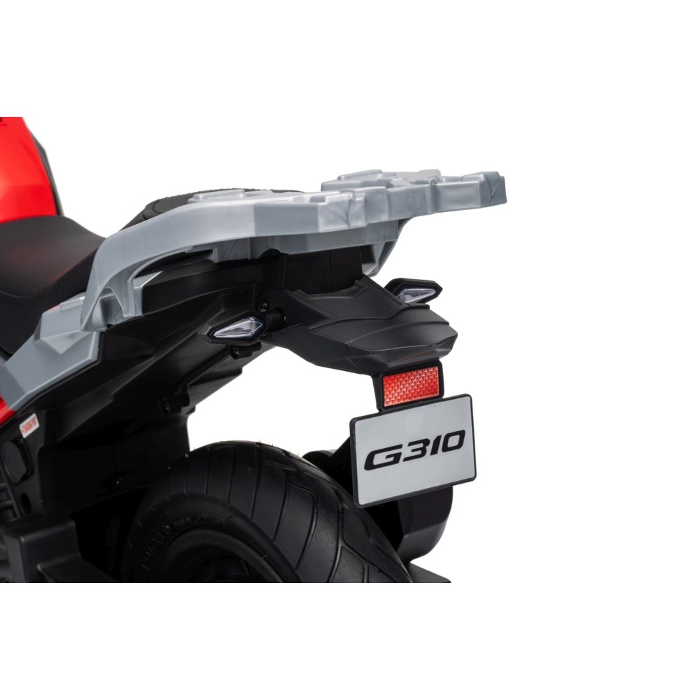 JOKO Elektrická Motorka BMW G310GS, penové kolesá, kožené sedadlo, červená