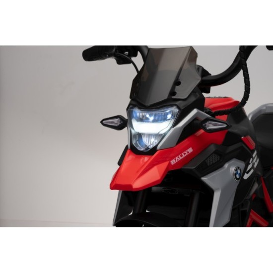 JOKO Elektrická Motorka BMW G310GS, penové kolesá, kožené sedadlo, červená