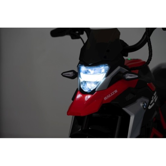 JOKO Elektrická Motorka BMW G310GS, penové kolesá, kožené sedadlo, červená