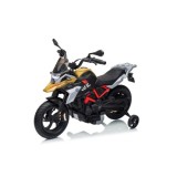 JOKO Elektrická Motorka BMW G310GS, penové kolesá, kožené sedadlo, zlatá šampanská
